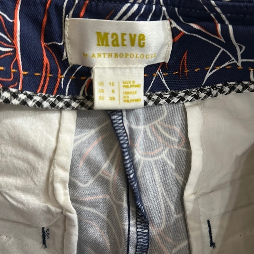 - NWT Maeve by, Anthropologie, Navy Red White Tennis Skort, Size 6 - Picture 9 of 12